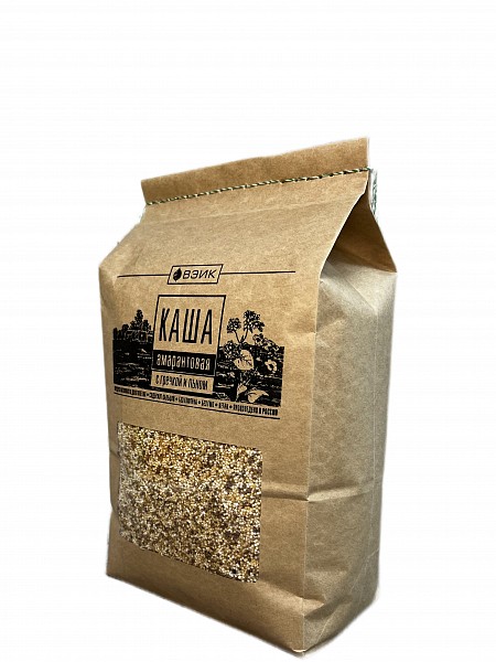 Каша амарнтовая с гречкой и льном, 1200 г.