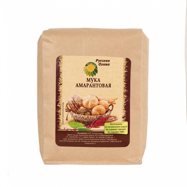 Мука амарантовая ТМ «Русская Олива» 1 кг